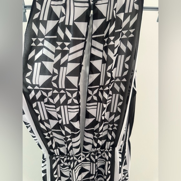 H&M Geometric Maxi Dress Women Size 4 - Picture 5 of 5